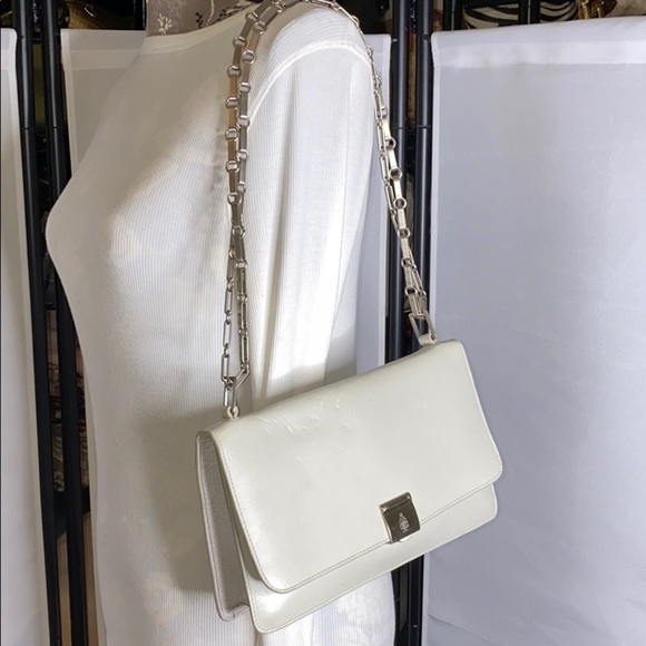 Marc Cross Vintage Smooth Light Grey Leather Bag - Picture 3 of 13